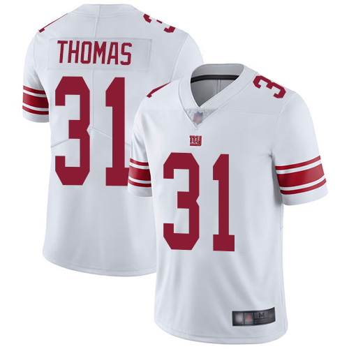 Men New York Giants 31 Michael Thomas White Vapor Untouchable Limited Player Football NFL Jersey